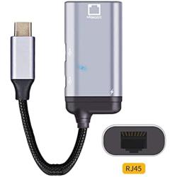 Xiwai USB-C Type-C USB3.1 to 1000Mbps Gigabit Ethernet Network LAN Adapter with Female PD Power Port