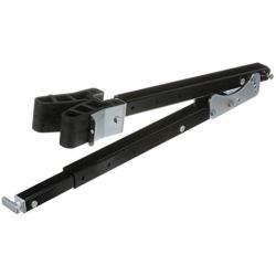 attwood 460-ADJ Adjustable Transom Saver, 36 to 60 Inches, Steel Construction, Rubber Pads, Corrosion-Resistant Black Finish