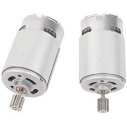 SHENGLE 2 Pcs 550 20000RPM Electric Motor High Speed RS550 6V Motor Gearbox Accessories for Power Wheels Children Ride On Car Replacement Parts