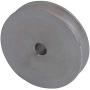 BQLZR 41x16x6MM Silver Aluminum Alloy Single Groove 6MM Fixed Bore Pulley for Motor Shaft 3-5MM PU Round Belts
