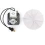Discount Parts Direct SM550 Universal Bathroom Vent Fan Ventilator Motor, Replacement Electric Motor Kit with Fan 50 CFM for Broan Nutone 65100 C01575
