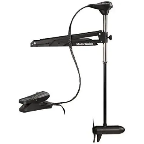 MotorGuide 940200090 X3 Freshwater Bow Mount Trolling Motor — Cable Steer, Foot-Control — 45-Inch Shaft, 55-Pound Peak Thrust