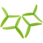 Upgraded Propellers Three Blades Main Blade Propeller Motors with Metal Gears for Hubsan H502E H502S Drone Replacement CCW CW RC Quadcopter Spare Parts Set (Green)