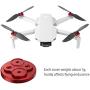 CZFRIEND Drone Accessory 4pcs Upgraded Aluminum Motor Cover Cap fit for DJI Mavic Mini 2/Mavic Mini se, Dustproof & Waterproof & Scratchproof Protection Mounts (Black for Mavic Mini 2/Mini se)