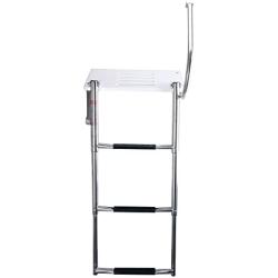 Amarine Made Boat Out-Board Outboard Swim High Strength Polyethylene Platform with 3-Steps Ladder