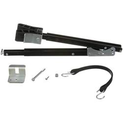 attwood 460-ADJ Adjustable Transom Saver, 36 to 60 Inches, Steel Construction, Rubber Pads, Corrosion-Resistant Black Finish