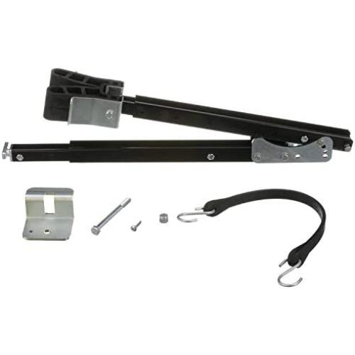 attwood 460-ADJ Adjustable Transom Saver, 36 to 60 Inches, Steel Construction, Rubber Pads, Corrosion-Resistant Black Finish