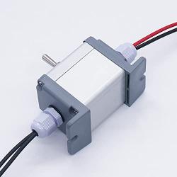 TWTADE Momentary Polarity Reverse Switch Mount Box Control Motor Up down DC 12V 10A (ON)-Off-(ON) AC 110V-220V Rocker Toggle Boat Switch With Wire H-018