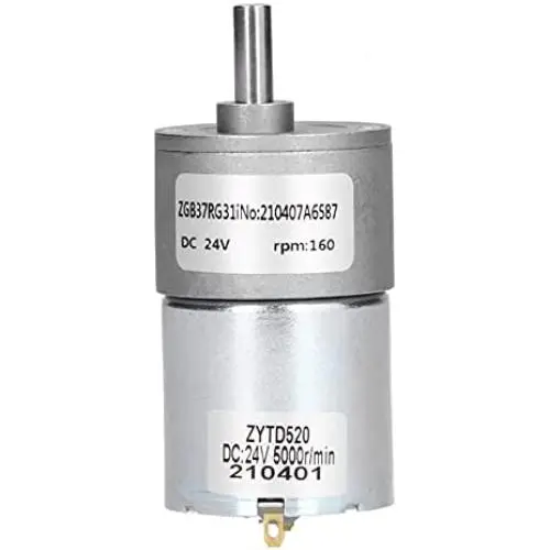 Moteur Électrique Boîte de Vitesse Micro Réducteur d'Entraînement avec Arbre de 37mm de Diamètre – DC 24V (160R) Moteur Électrique Boîte de Vitesse Micro Réducteur d'Entraînement avec Arbre de 37mm de Diamètre – DC 24V (160R)