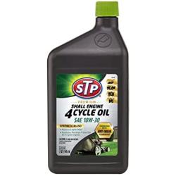 Premium Small Engine 4 Cycle Oil Formula, SAE10W-30 Small Engine Oil Engine Care Formula Reduces Wear for Lawnmower, Push Mower, Tractor, 32 Oz, STP