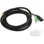 Drfeify E Bike Motor Conversion & Extension Cable 130cm 9 Pin with Waterproof Connector 100% Copper & Plastic for Electric Bike Black