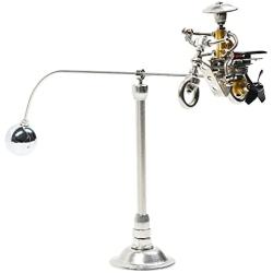MagicTech Riding Motorcycle Steel Balance Toy Balancing Tumbler Toy Kinetic Art Balance Toy Science Psychology Home Office Decor Desk Toy PH10