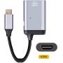 Xiwai USB-C Type C to HDMI Converter HDTV Adapter 4K 60hz 1080p with Female PD Power Port