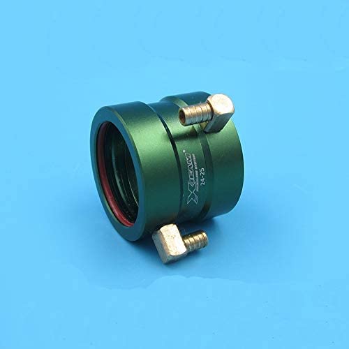 Vehicles-OCS 1PC Aluminum Motor Water Cooling Jacket Water-Cooled Sleeve Case w Dual Nozzle for RC Boat Model 2430/2440/2445 Brushless Motor