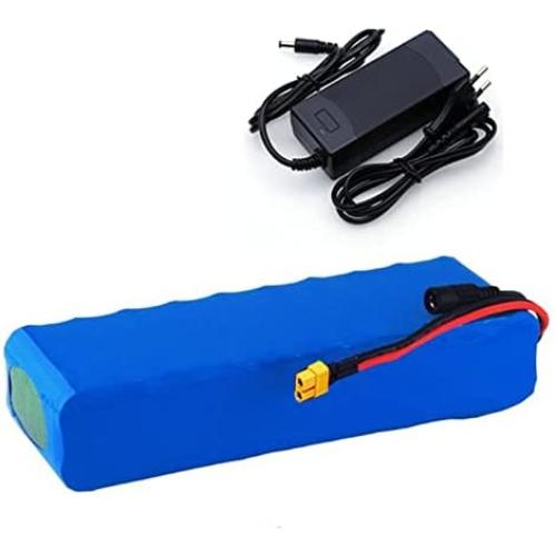 Jieoto 48V E-Bike Lithium-ion Battery 6Ah 10Ah 12Ah 18650 Electric Scooter Battery Pack with BMS + Charger Fit for 200W 250W 350W 500W 550W Electric Bicycles Motor