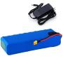 Jieoto 48V E-Bike Lithium-ion Battery 6Ah 10Ah 12Ah 18650 Electric Scooter Battery Pack with BMS + Charger Fit for 200W 250W 350W 500W 550W Electric Bicycles Motor