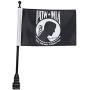 Motorcycle 6x9 Flags Flag Mounts, Pow Mia US Flag Patriots Vivid Color - you are Not Forgotten Prisoner of War Flags Luggage Rack Flagpole