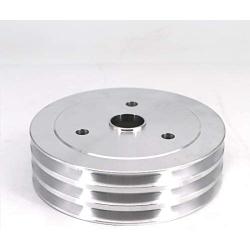 KIPA Aluminium triple groove crankshaft pulley For SB Chevy SBC 350 Crank SWP Short Small Block Chevy with a Short Water Pump 6.6