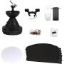 Indoor Ceiling Fan Light Fixtures -Black Remote LED 40 Ceiling Fans For Bedroom,Living Room,Dining Room Including Motor,5-Blades,Remote Switch (Black)