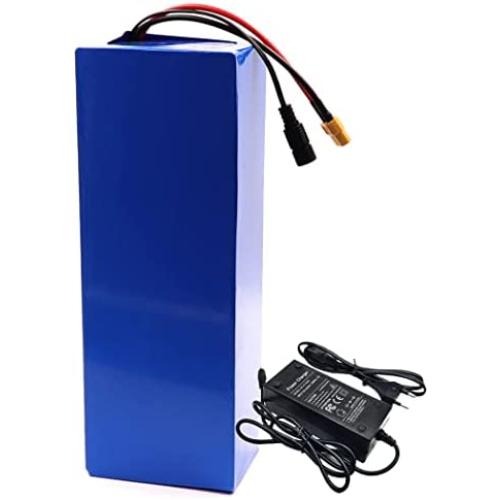 Jieoto 72V Lithium-Ion Battery 20Ah 30Ah 40Ah 50Ah 60Ah Rechargeable Lithium Battery Pack E-Bike Battery Pack for 1000W-5600W Bike Motor with 30A-100A BMS and 3A-5A Charger
