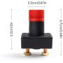 LotFancy Battery Switch for Car Van Truck Boat Battery Power Disconnect, On Off Rotary Isolator Cut OFF Switch 300A, With 2Pcs Covers and 2Pcs Wire Lugs