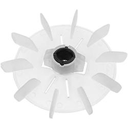 uxcell Motor Fan Blade 158mmx19mm Round Shape Bore White Engineering Plastic 10 Vanes