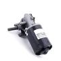 Fielect DC 24V 52RPM Reversible Worm Geared Motor High Torque Electric Gear Motor Turbine Worm Gear Box Reduction Motor, Left Shaft GW6280
