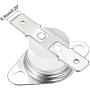 uxcell KSD301 Thermostat 160°C/320°F 10A Normal Closed N.C Adjust Snap Disc Temperature Switch for Microwave,Oven,Coffee Maker 5pcs