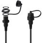 CERRXIAN 30cm Left Angle Micro USB Mount Extension Dash Flush Cable for Car, Boat, Motorcycle, Truck Dashboard(L-Micro)
