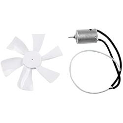 White 6 inch RV Fan 12V D - Shaft Replacement Camper Fan Blade Bathroom Fan Home Bathroom Mobile Home RV Motor
