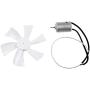 White 6 inch RV Fan 12V D - Shaft Replacement Camper Fan Blade Bathroom Fan Home Bathroom Mobile Home RV Motor