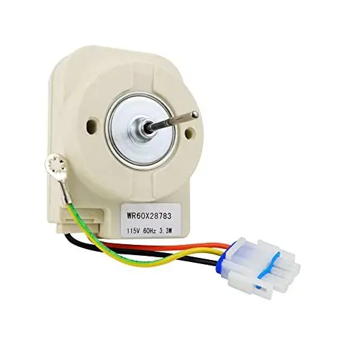 WR60X28783, WR60X31522 Evaporator Fan Motor Compatible with ge Refrigerator GIE18/GPE16/GTE15/GTE16 Some Models (not All) Replaces WR60X23584, WR60X31522, AP6977246, PS12741350-1 Year Warranty