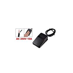 Pedal Switch,Momentary Foot Pedal Switch Black AC 250V 10A SPDT NO NC Foot Operated Pedal Controller for CNC Industrial with Anti-Skid Rubber Surface.