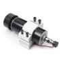RATTMMOTOR 500W CNC Air Cooled Spindle Motor ER11 12-100VDC 0.5NM 12000RPM + 52mm Spindle Motor Mount Clamp for CNC Router Milling Machine