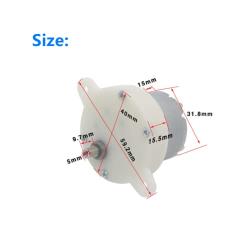 DC 12V Gear Motor High Torque Slow Speed Micro Electric Motor Gearbox 3 RPM 4mm Shaft Diameter