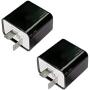 LUPING 12V 2PCS Adjustable 2 Pin Prong Flasher Replacement Compatible with LED Electronic Flasher Relay for Motorcycles and Cars Turn Signal Hyper Flash Relay