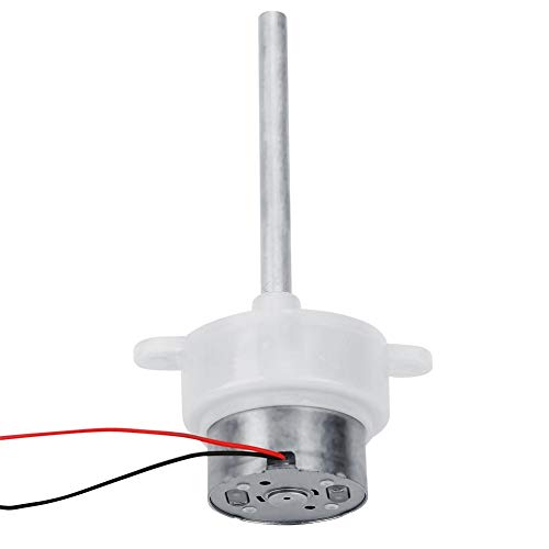 Low Speed Gear Motor DC 12V Long Shaft Mini Worm Gear Motor Replacement for Remote Control Car and Remote Control Aircraft