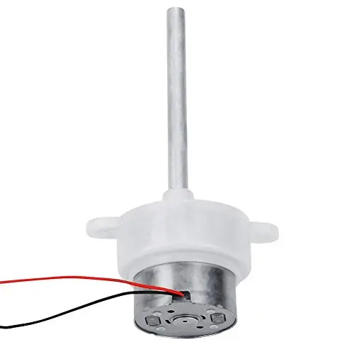 Low Speed Gear Motor DC 12V Long Shaft Mini Worm Gear Motor Replacement for Remote Control Car and Remote Control Aircraft