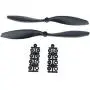 Semetall 1000KV RC Brushless Motor A2212 13T 1045 Propeller RC Aircraft Multicopter Accessories Kit Mount with 30A Brushless ESC Set for Remote Control Plane F450 F550