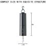 FENELY Wind Spinner Disco Ball Motor, Rotating Mobile Whirligigs Kinetic Outdoor with Battery, Mirror Ceiling Hanging for Yard Chime Wind Socks(1PC)