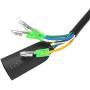 Popidome Motor Convert Extension Cable 9 Pin Conversion Line Waterproof Connector E-Bike Motor Extend Cable 60cm