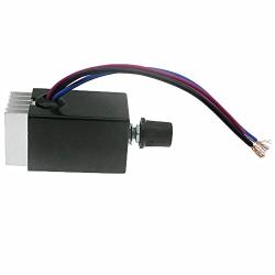 10A Car Speed Controller Switch DC Motor 12V 24V Fan Heater Control Defroster Electronic Stepless Speed Regulator Switch for Car Truck Fan Heater Control