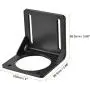 MECCANIXITY Motor Bracket Motor Mounting Holder 98.5x100x98.5mm Black for 86mm NEMA 34 Stepper Motor with Screws