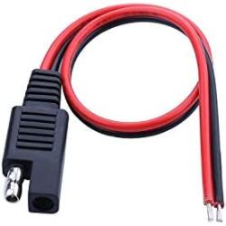 LIXINTIAN 10AWG SAE Connector Extension Cable, (2Pack) SAE Quick Connector Disconnect Plug SAE Automotive Extension Cable, Solar Panel SAE Plug- 30cm/1ft