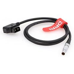 DRRI 0B 7pin to Dtap Wireless Nucleus M Follow Focus Motor Power Cable for Gimbal (Straight 7pin Cable)