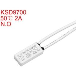 uxcell Normally Open Temperature Switch, 50℃ N.O 2A Thermal Switch Thermostat Temperature Control Switch 2pcs