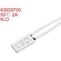 uxcell Normally Open Temperature Switch, 50℃ N.O 2A Thermal Switch Thermostat Temperature Control Switch 2pcs