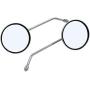 LMoDri Chrome Motorcycle Rear View Mirrors ATV Scooter Back Side Mirror 8mm (Long Rod)