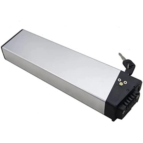 Jieoto Ebike Battery 36V 10AH Folding Electric Bicycle Rechargeable Lithium Ion Batteries with Charger and BMS Protection Board, for Bike 250W 350W 500W Motors