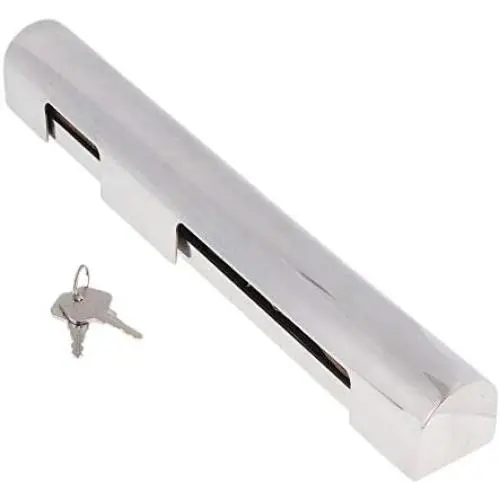ISURE MARINE High Security Stainless Steel Boat Marine Outboard Motor Engine Lock 300mm Quick Release/Install Secures with Keys